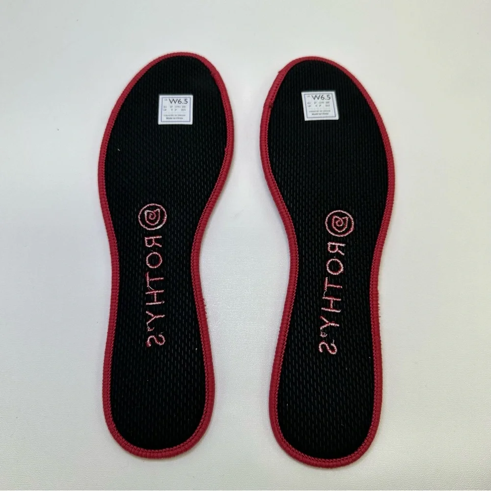 ROTHY'S The Flat Charcoal Knit Fabric Slip On Ballet Flats round toes size W 6.5